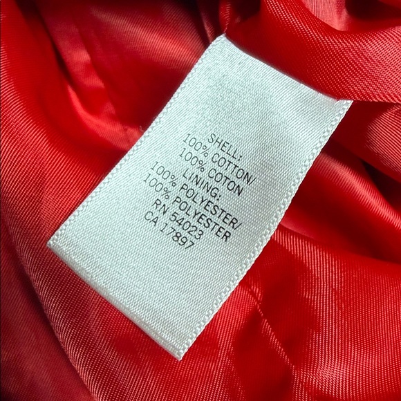 Banana Republic Vibrant Red Trench Coat size medium - Picture 8 of 9